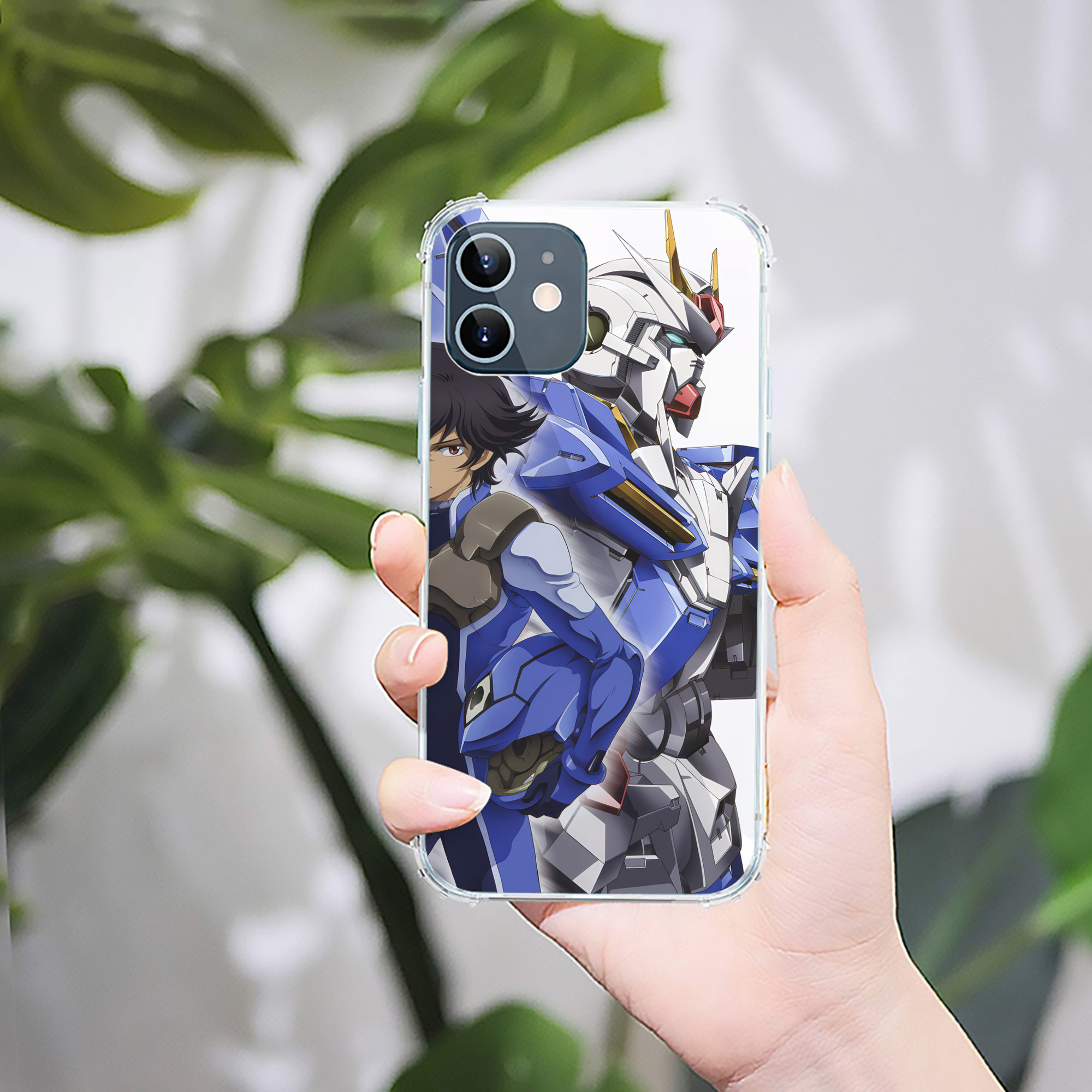 （画像用） 機動戦士ガンダム Mobile Suit Gundam 【iPhone 12シリーズ対応】透明スマホケース（クリアソフトケース）